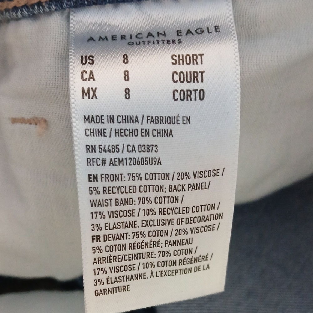 American Eagle Outfitters Blue Distressed Boyfriend Jeans - Picture 7 of 7